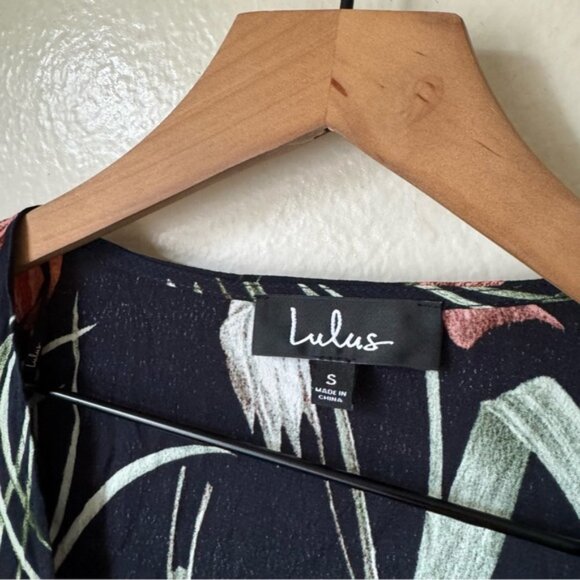 Lulus | Magdalena Navy Blue Floral Print Two-Piece Maxi Dress - Picture 3 of 10